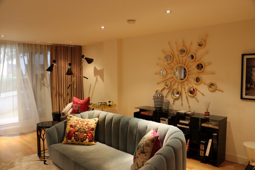 Inside The Luxurious Living Room Of A Private Show Flat In London
