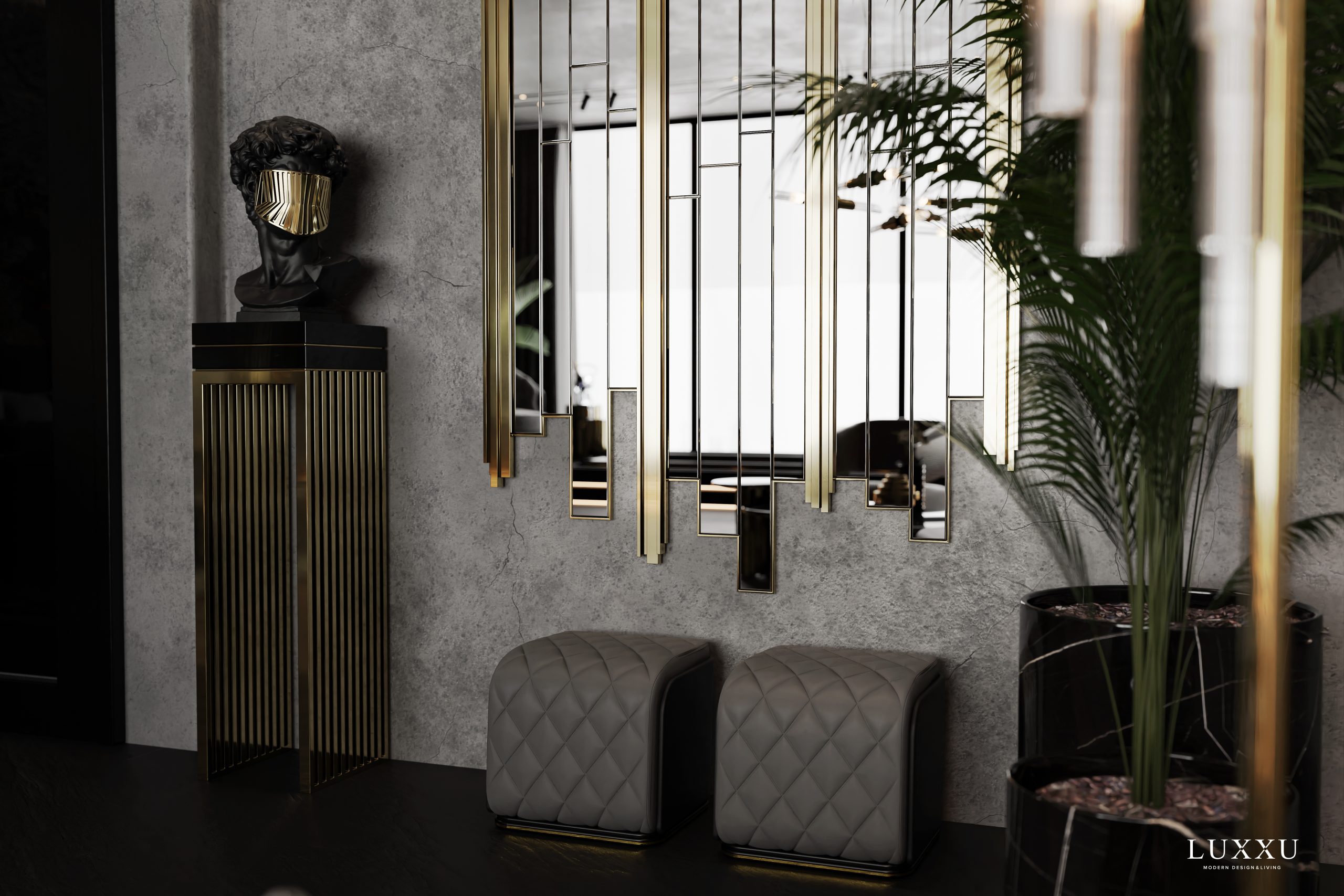 Be Dazzling By The Most Elegant Ambiances Luxury HallWay Mirror