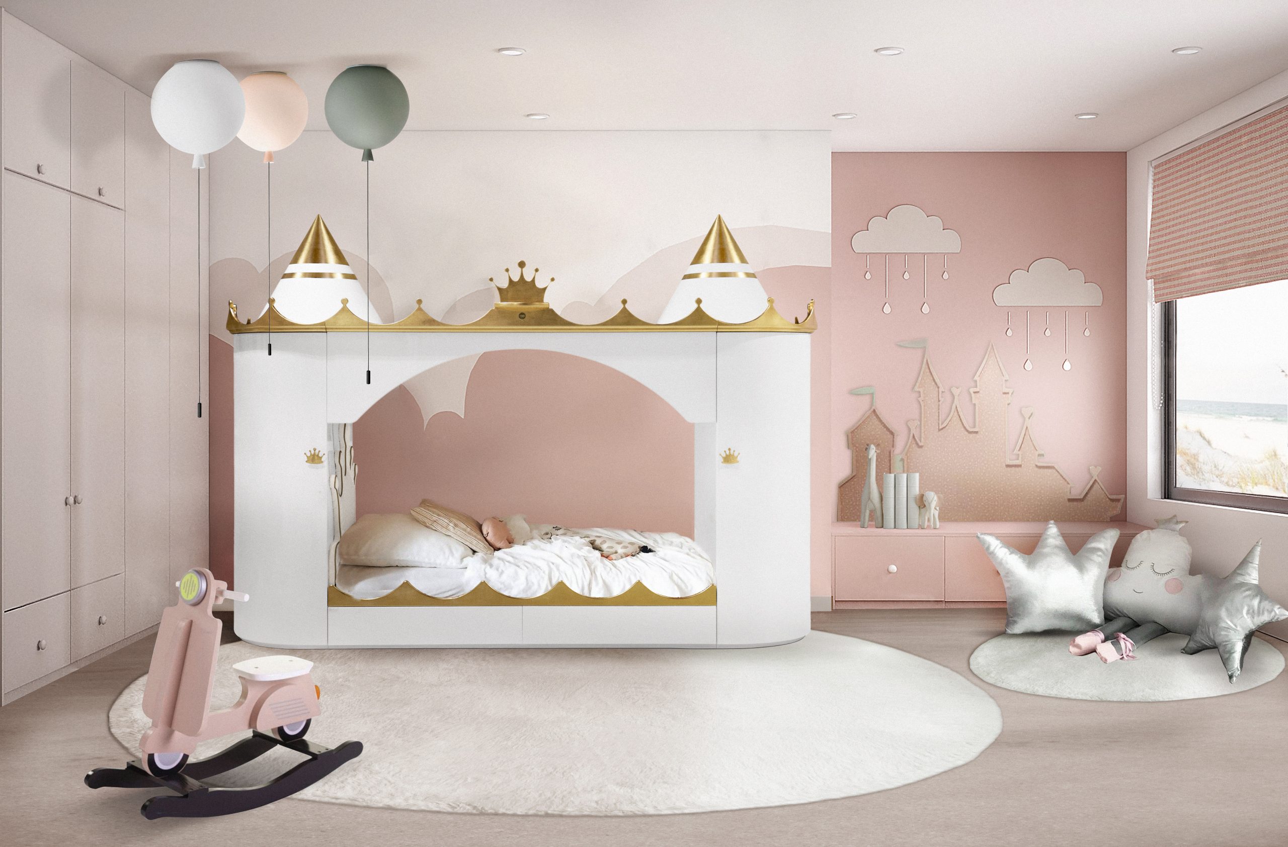 Crown Hardware by PullCast for Kids Bedroom