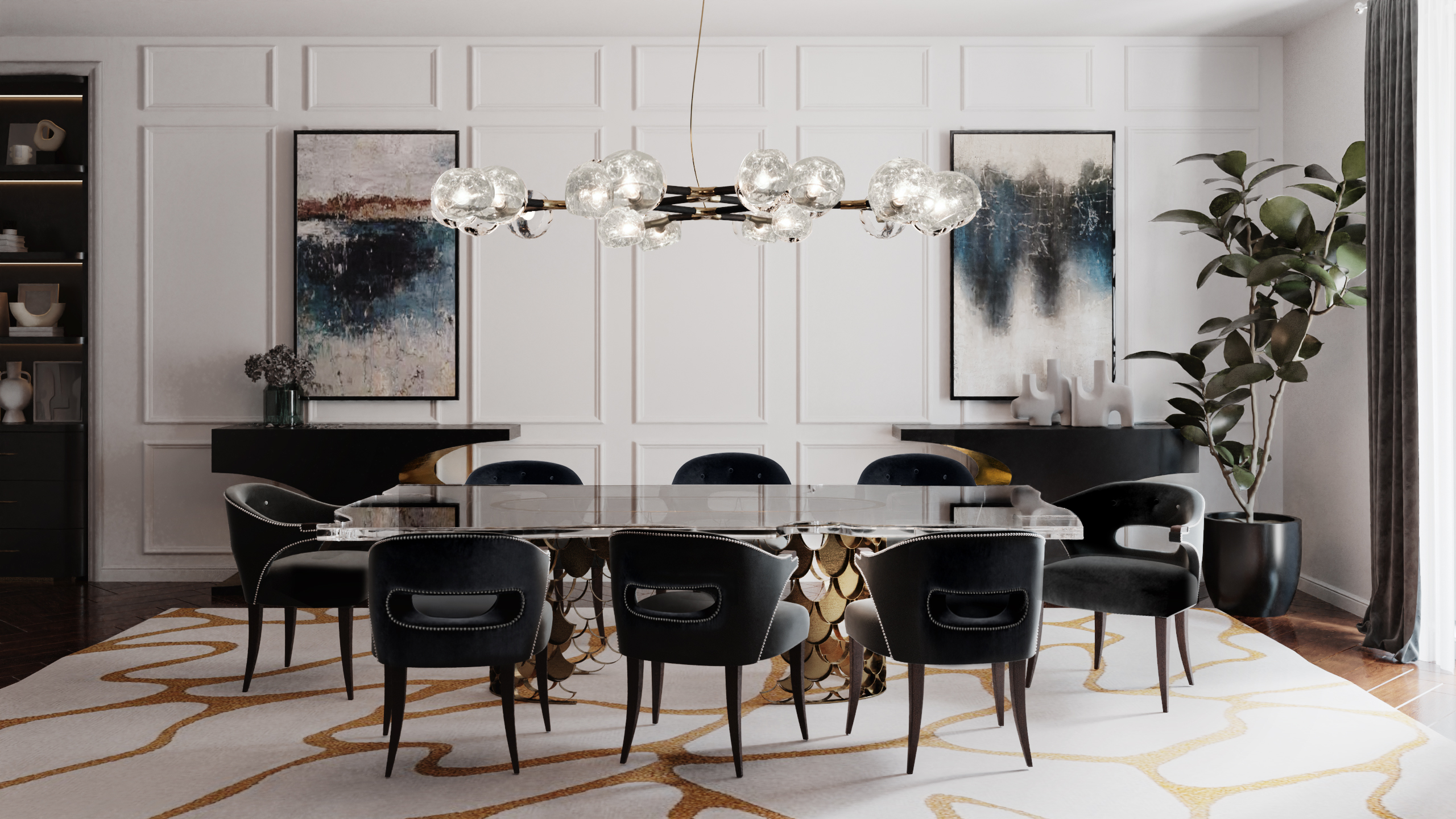 Elegant dining room decoration