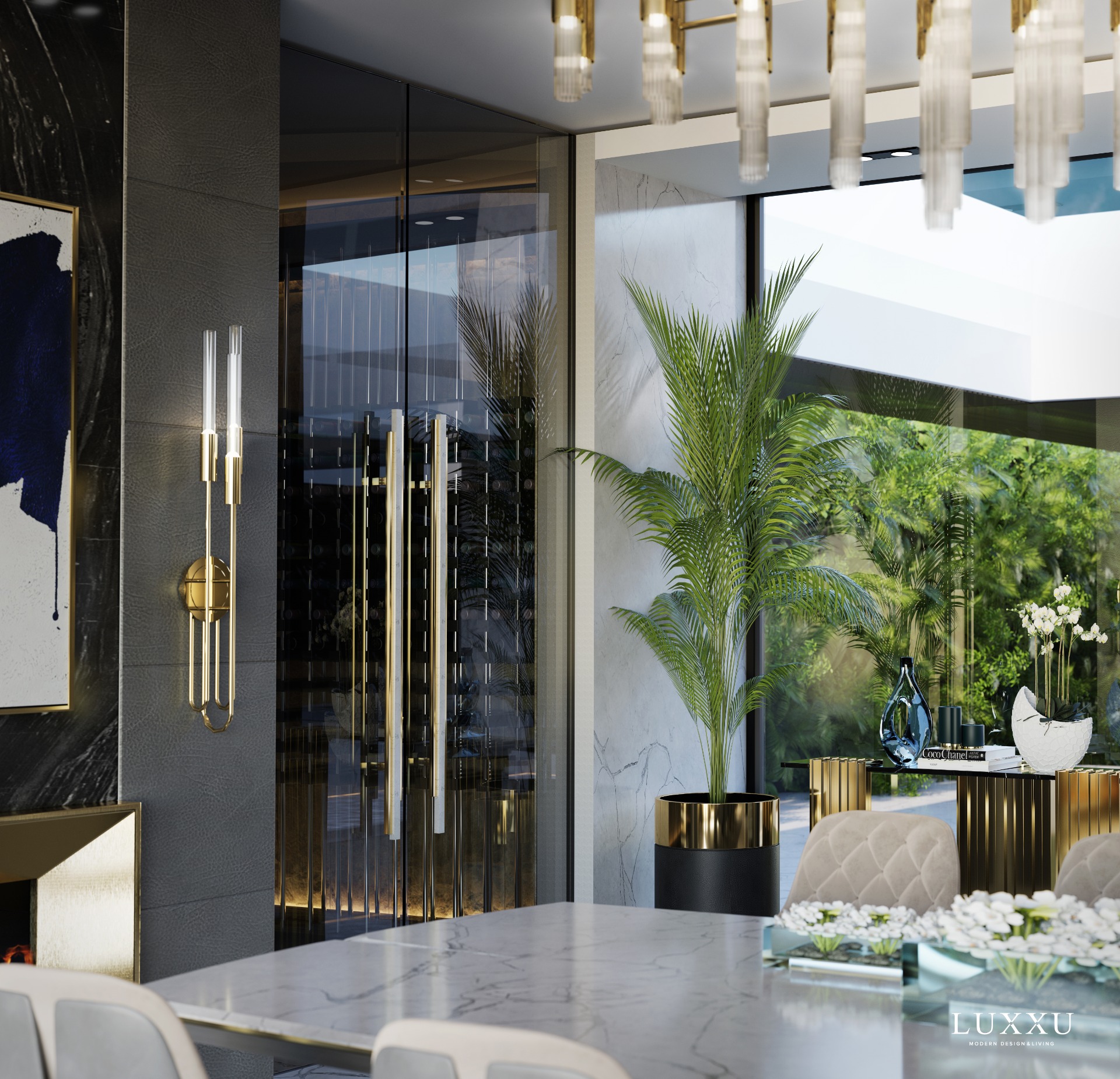 Luxurious Dining Room Inspirations By Luxxu modern design