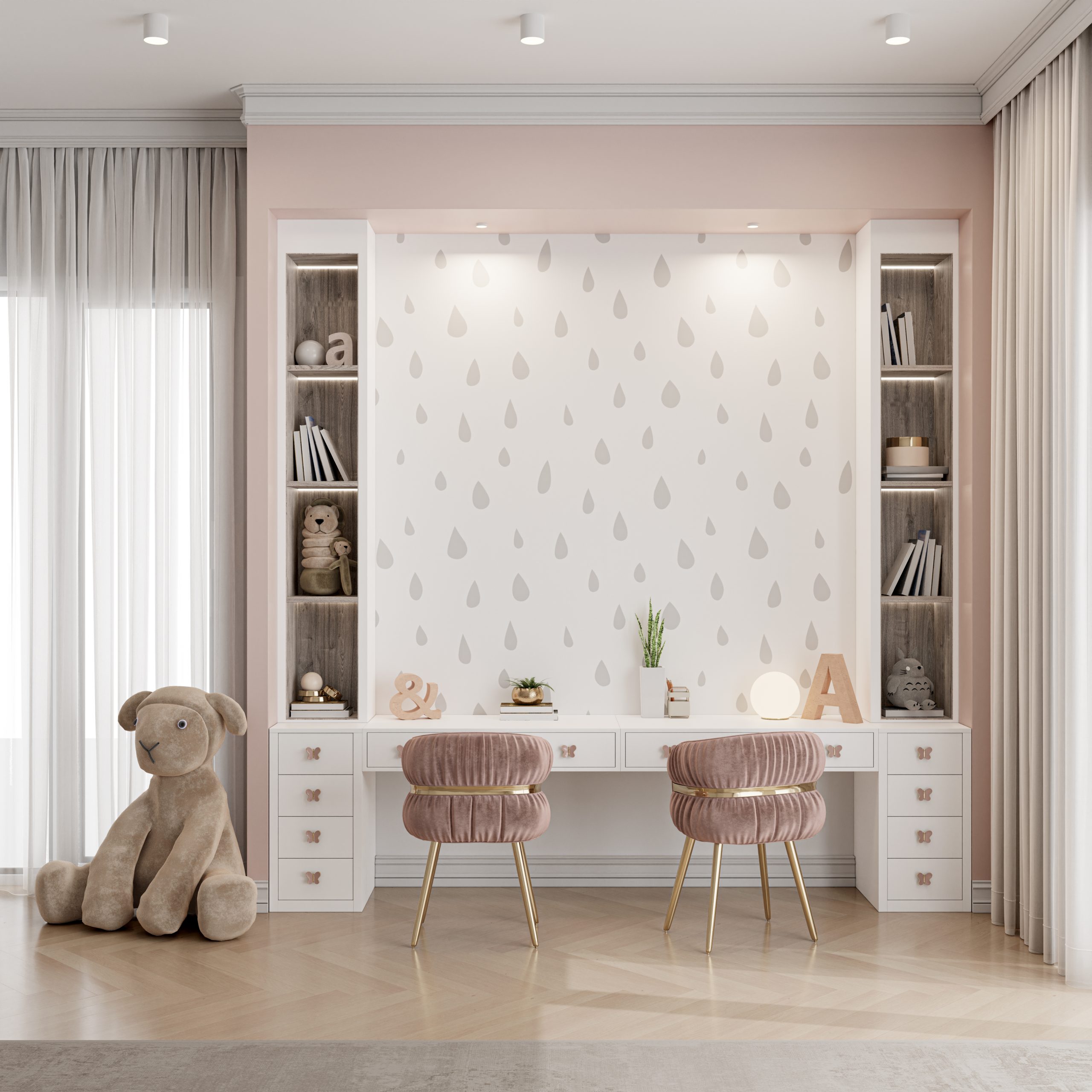 Pink Bedroom For Kids