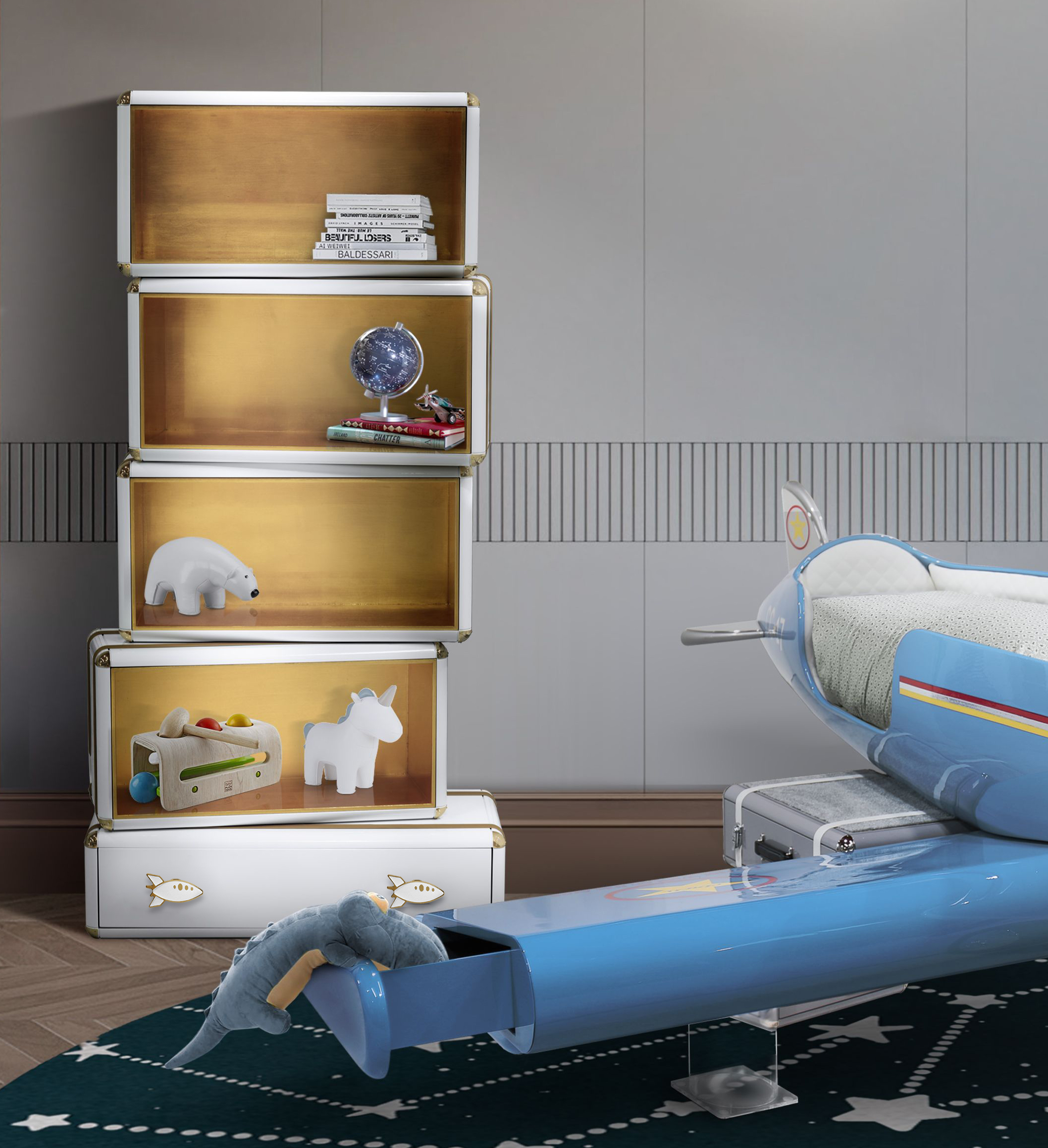 rocket drawer handle for kid's room