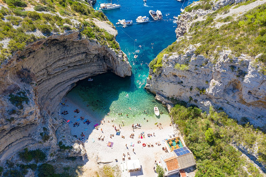 Stivina Beach, an island of Vis