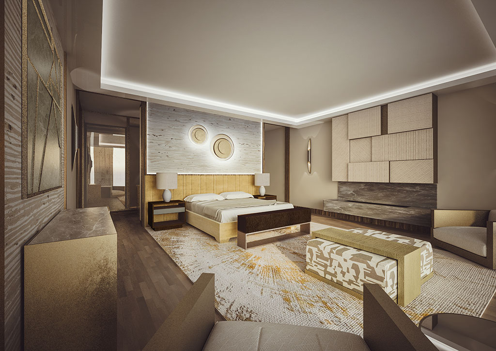 Spazio Italiano, Monaco, Interior Design Project, Bedroom