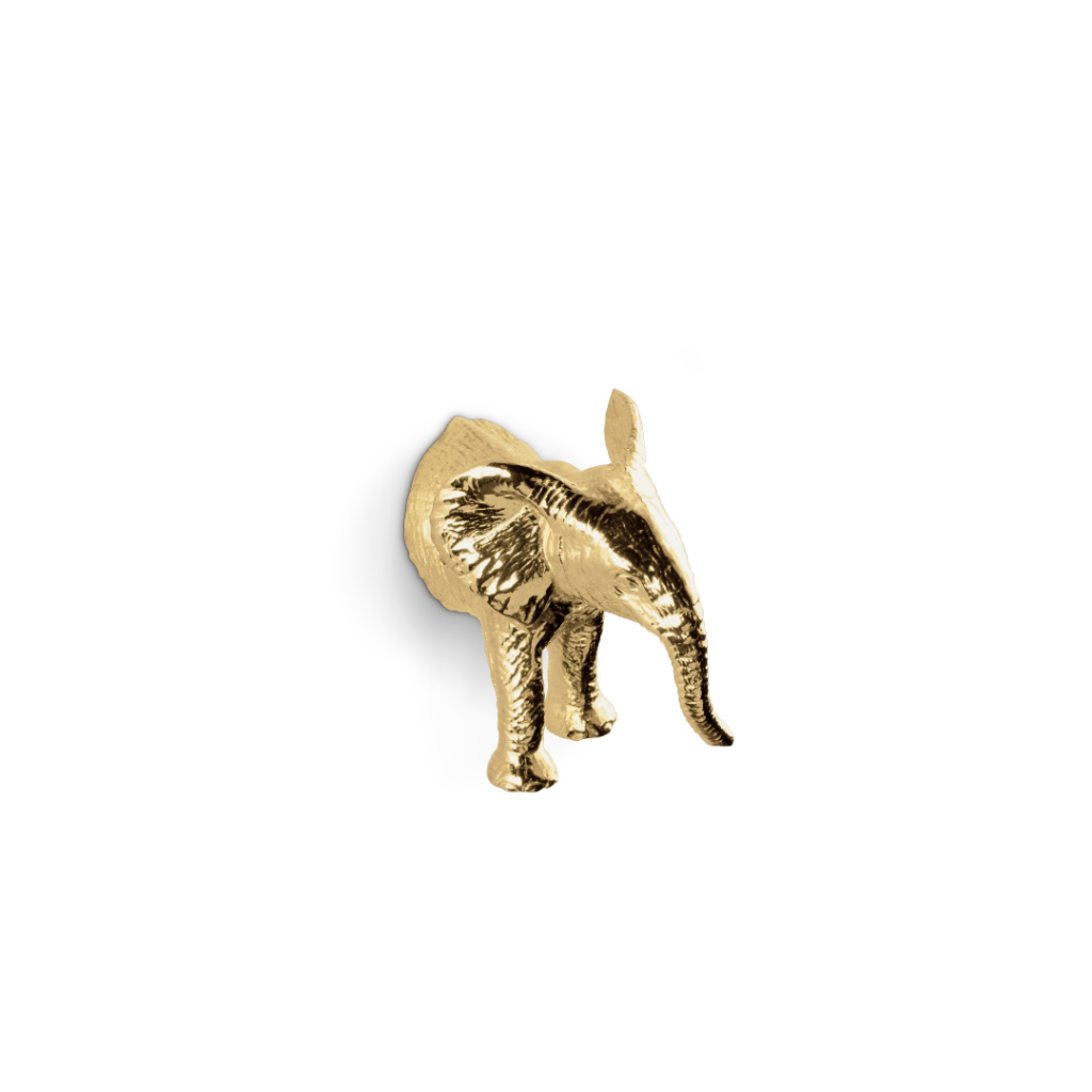 elephant drawer handle from pullcast - an amazing design, shaped like a elehant, to infuse luxury and excitement to your interior design projects