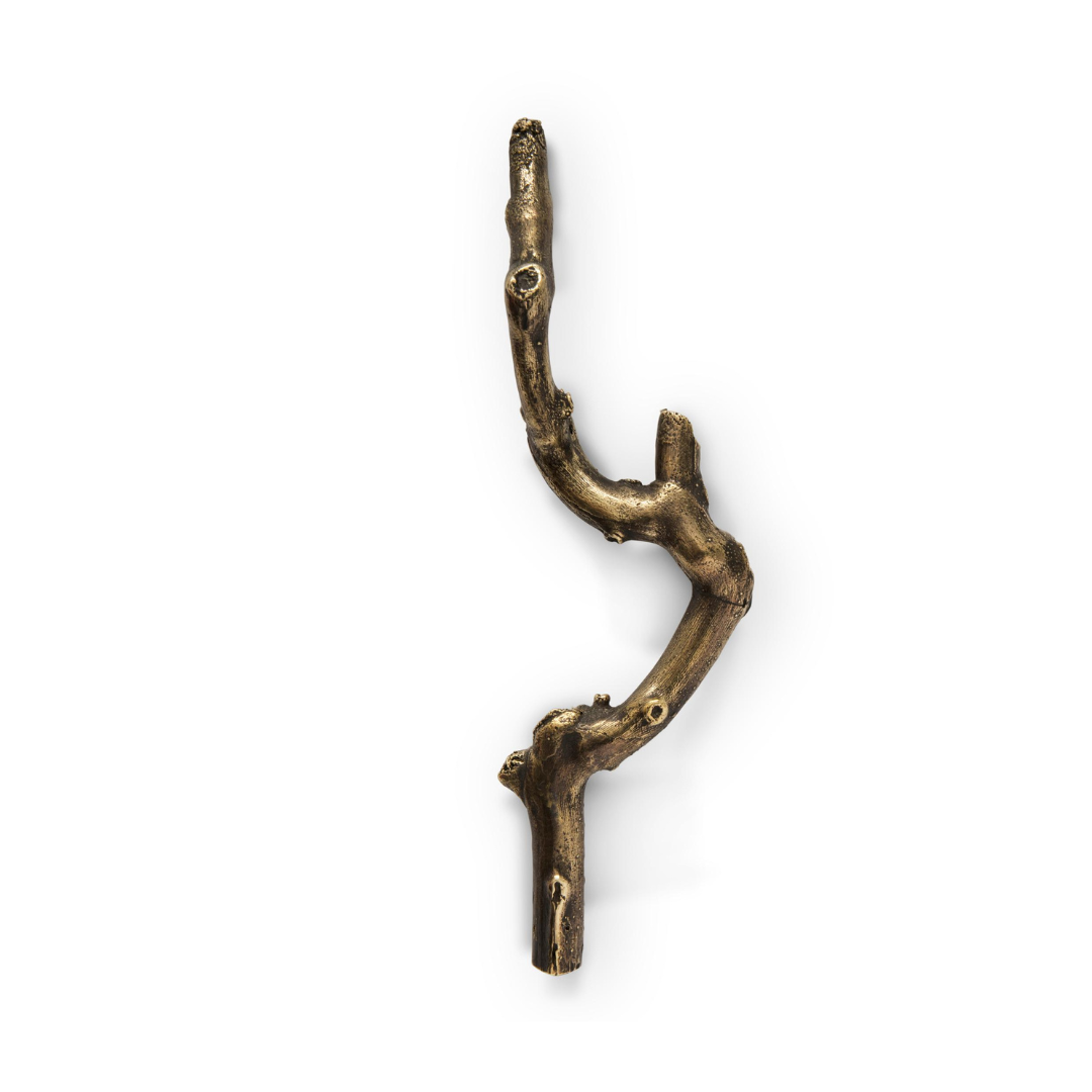 Limb Door Pull, Aged Brass (also available in polished and brushed brass) | PullCast