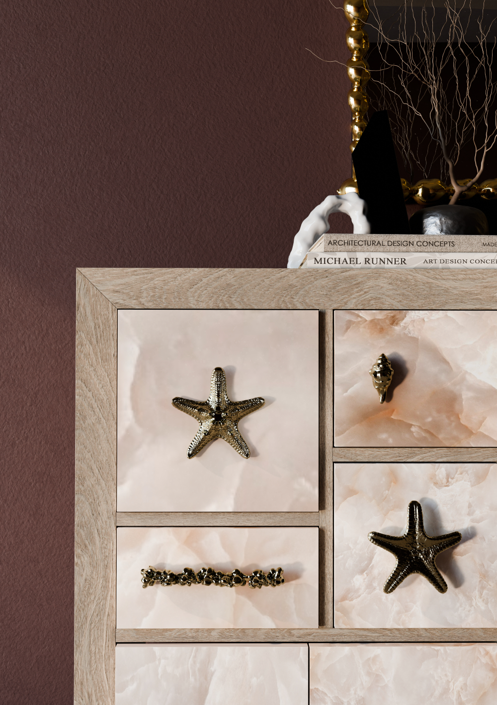 Greek Mythology: A Poseidon-Inspired Piece with Nautical Hardware