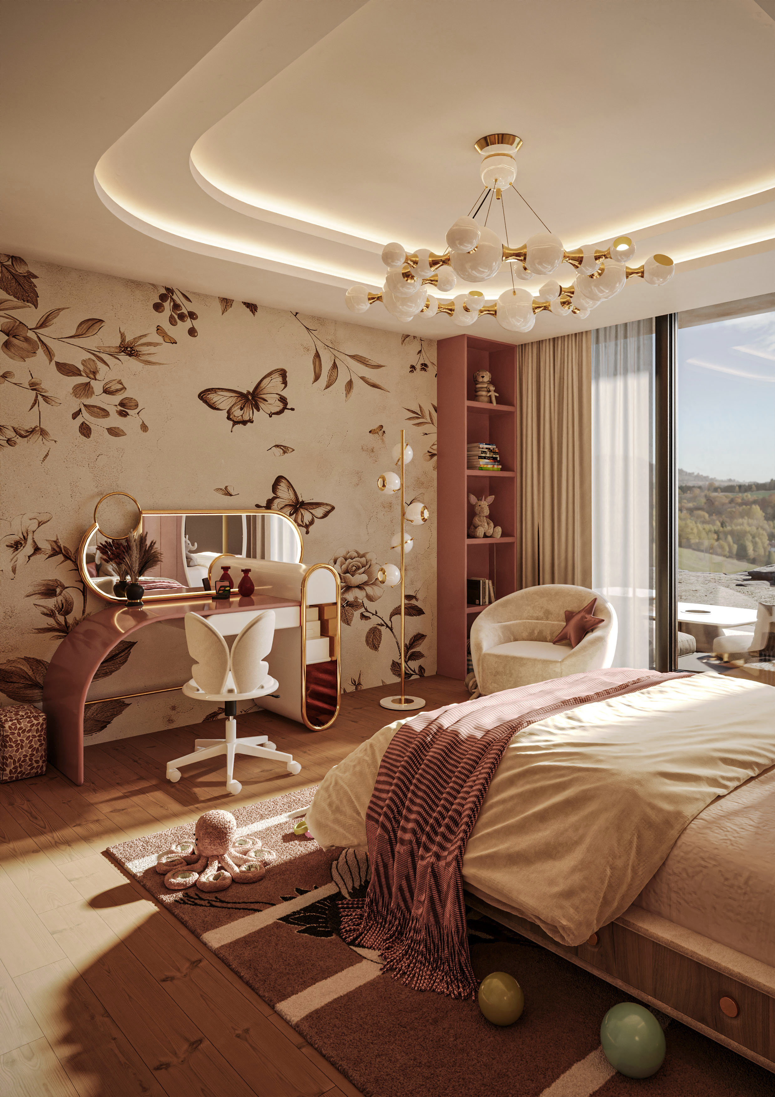 Kids' Bedroom Ideas: Be In Awe of a Butterfly-Inspired Interior